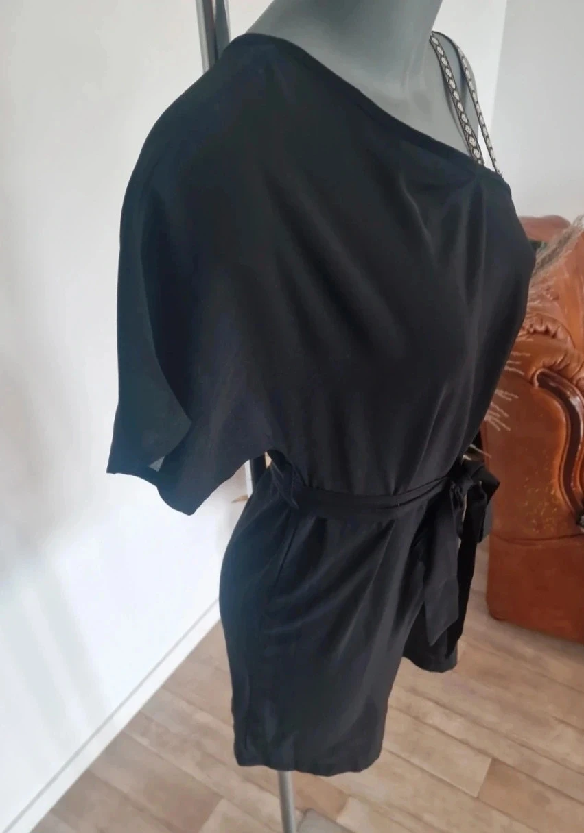 Zwarte Greffit combishort T36/S – Ontbloot schouder – Zeer goede staat Categorie : – photo 3